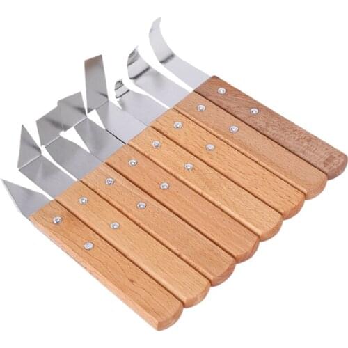 New 8 in 1 Wooden Handle Pottery Wheel Ceramic Tools Pottery Craft Carving Shaping Trimming Tools,Clay Sculpture Tools