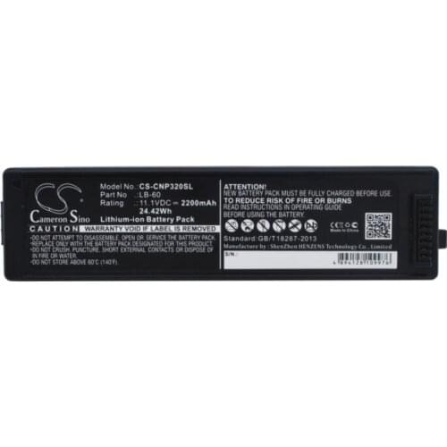 Cameron Sino 2200mAh battery for CANON LK-62 PIXMA i260 i320 iP100 min 2446B003 K30274 LB-60 QK1-2505-DB01-05