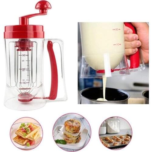 Pancake Machine 800ml Dough Batter Dispensers Cream Separator Tool Cupcake Cream Butter Cake Whisk Baking Tools Bakeware Maker
