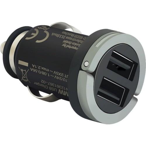 Fast Dual Cigarette Lighter Original USB Adapter F10 F15 F16 F25 F26 F30 E90 F01 G30 G50 General Motors (BMW Car Charger Black)