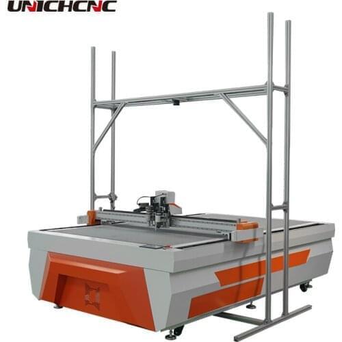 CCD camera CNC Oscillation Knife Cutting Machine for Garment uniform cloth textile 1625