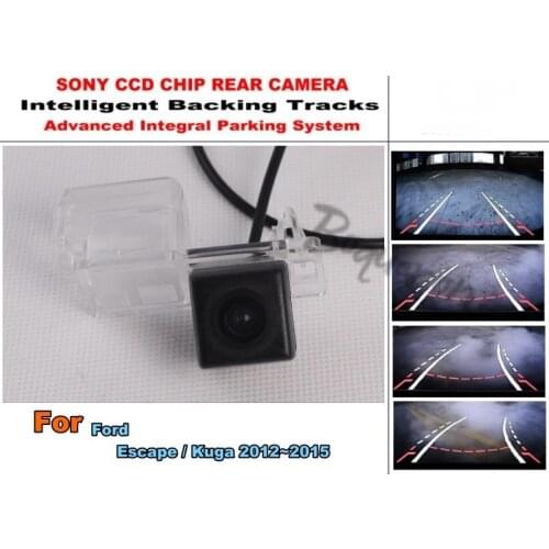 For Ford Escape / Kuga 2013~2018 Car Intelligent Parking Tracks Camera / HD Back up Reverse Camera / Rear View Camera