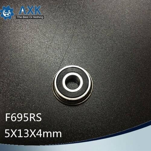 F695RS F695 ZZ Bearing 5*13*4mm ( 10 PCS ) ABEC-1 Flanged Miniature F695-2RS Ball Bearings RF-1350DD