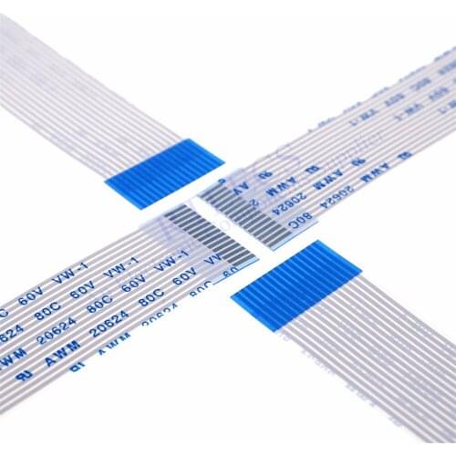 100PCS/LOT FFC/FPC Flexible Flat Cable 1.0mm pitch 14 pin 100mm length same side for ZIF Connector