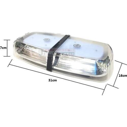 Hot Pin 72led72w Car Roof Flashing Warning Light Ceiling Light Car Roof Short Row Long Row Strobe Lamp