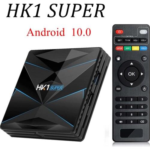 HK1 SUPER Smart TV Box Android 10.0 4GB 64GB 32GB RK3318 Quad Core 4K 2.5G 5G Dual Wifi BT Netflix Media Player Set top Box