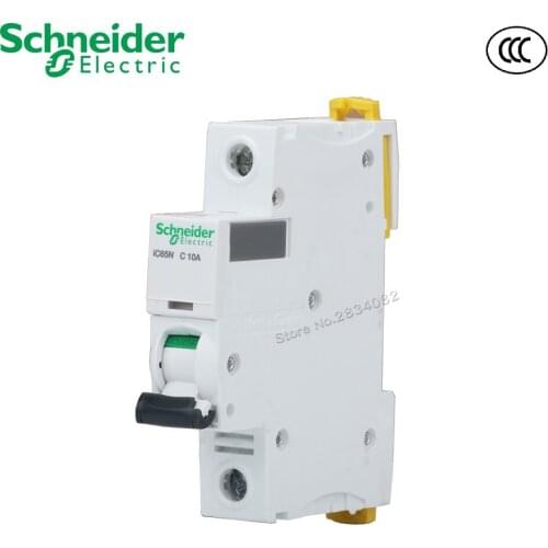 IC65N C type C10A Mini Circuit Breaker Air Switch Breaker 1P 50/60Hz 35mm Din Rail 1A 2A 4A 6A 16A 25A 32A 63A 40A 50A Schneider
