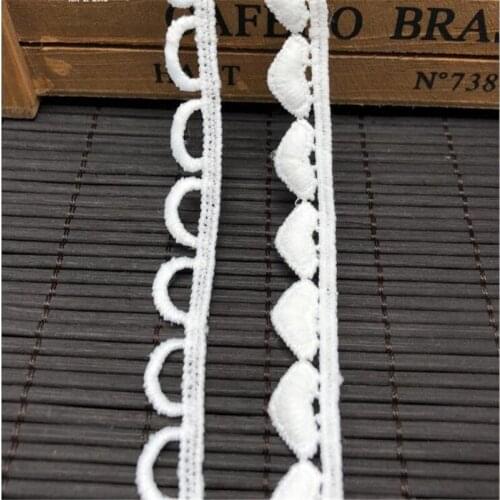 Beautiful White Lace Ribbon Tape Lace Trim DIY Embroidered For Sewing Decoration lace fabric
