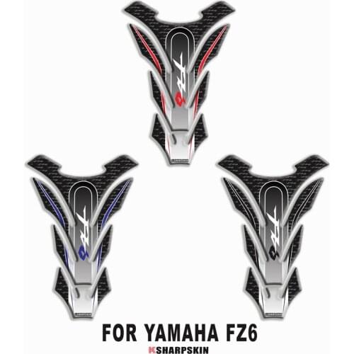 Motorcycle 3D fuel tank pad sticker protective decorative decal For YAMAHA FZ6 Tank Pad Stickers