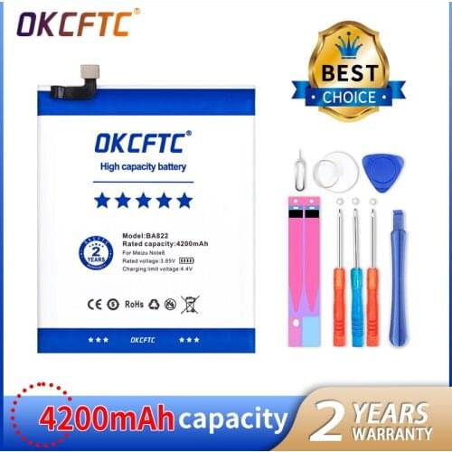 New Original 4200mAh BA822 Battery For Meizu Note 8 Note8 M822H M822Q Mobile Phone BatteriesOKCFTC BL298 4300mAh Battery for Len