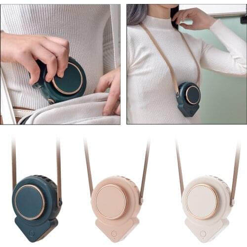 Hand Free Necklace Fan 1000 mAh Rechargeable Personal Fan for Sports Travel
