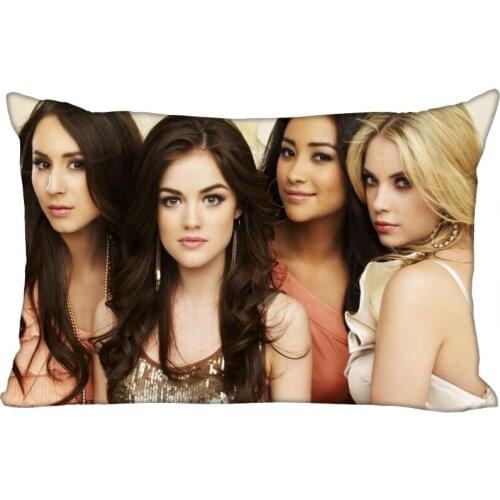 Custom Pretty Little Liars New Arrival Rectangle Anime Pillowcases Zipper Custom Pillow Cover Wedding Decorative Christmas Gift