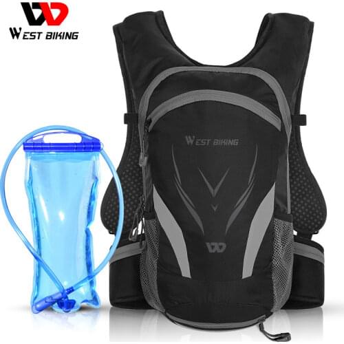 WEST BIKING 10L/16L Bike Bags Portable Waterproof Ultralight Backpack With Water Bag Sports Climbing Hiking Hydration Backpack