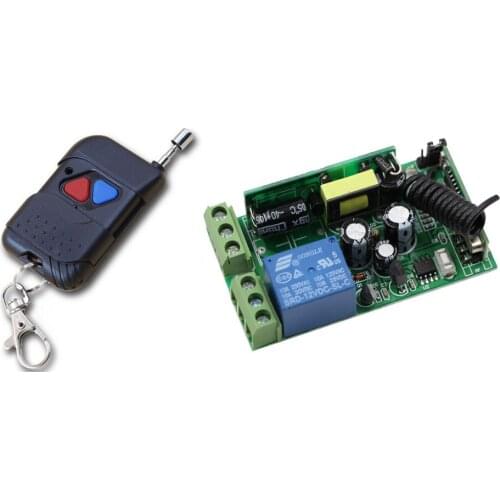 DC 85-250V Relay Receiver Wireless Remote Control Switch LED Lamp Lights Remote Switch Transmitter Learning Code ; 315Mhz