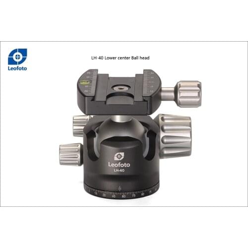 Aluminum Alloy Camera Tripod Ball Head low profile LH-40 compatible for Gitzo for Manfrotto Sunwayfoto tripod XB-44 RRS BH-40