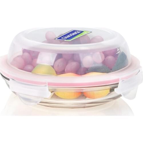 Glasslock Round Plus Glass Storage Container 350 ml
