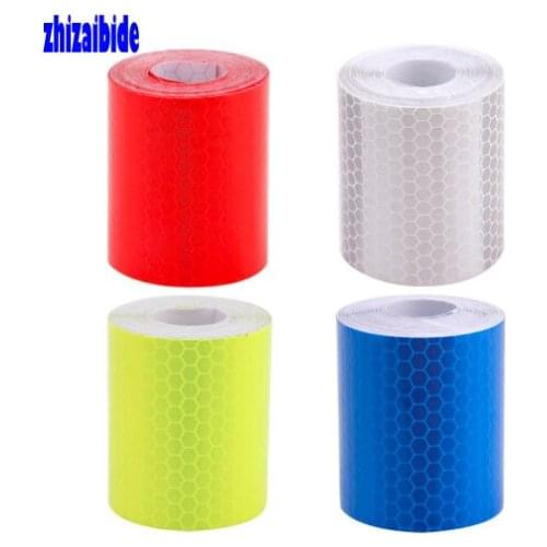 Zhizaibide 5cmx3m Safety Mark Reflective Car-Styling Self Adhesive Warning Tape Automobiles Motorcycle Stickers