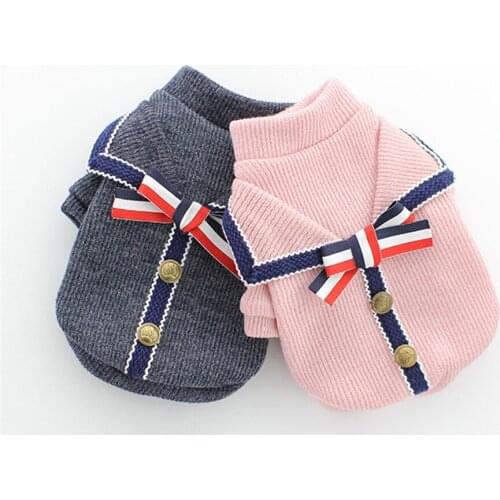 Warm Dog Clothes for Small Medium Dogs Knitted Cat Sweater Pet Clothing for Chihuahua Bulldogs Puppy Costume Coat Winter