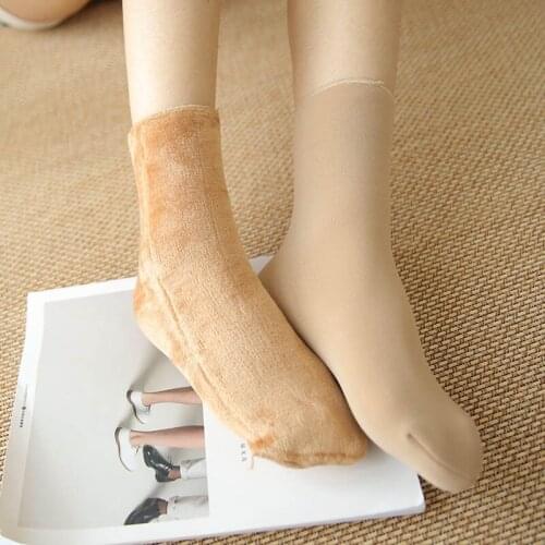 Warm Socks Thicken Winter Sleeping Women Cold Weather Snow Days Minus 15 Degrees Heat Plus Velvet Socks