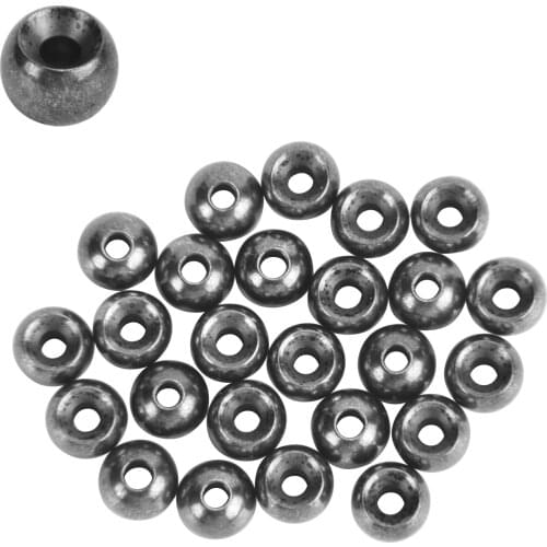 SF Cyclops Tungsten Bead Head Eyes for Fly Tying Nymph Head Ball Beads Nickel（25 Pieces