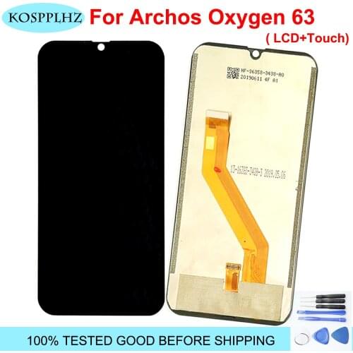 For Archos OXYGEN 63 LCD Display And Touch Screen assembly without frame Repair Parts 6.26Inch Replacement For oxygen63 +Tools