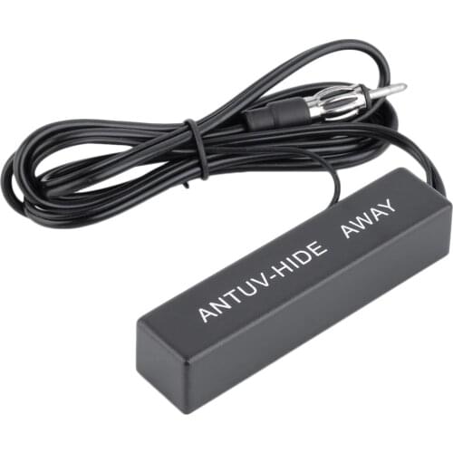 1Pc High Gain AM/FM Universal Replacement Car Auto Amplified Hide-Away Aerial Radio TV Signal Reception Amplifier Amp Booster