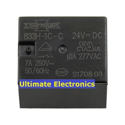 10pcs 833H-1C-C 24vdc 7a 5 feet open and close T73