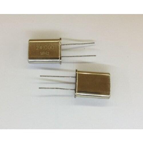 10PCS/LOT 24.000MHZ 24.000M 24.000 24MHZ 24M HC-49U NEW