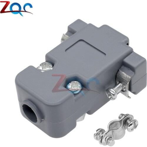 10 Pcs Plastic Cover Housing Hood For D-SUB 9 Pin 2 Rows DB9 Pin Serial Connector