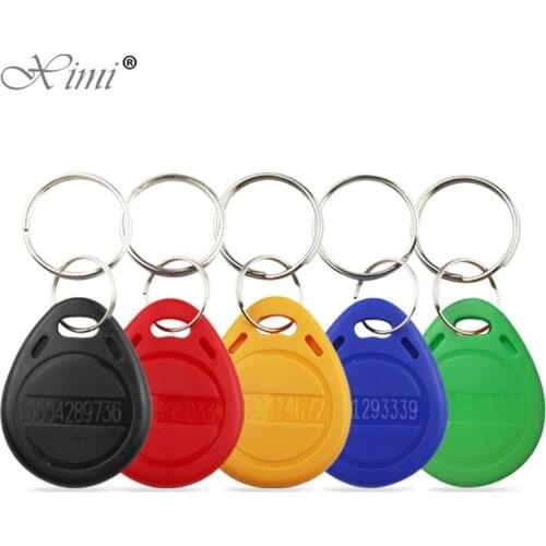 10Pcs RFID Keytags RFID 125KHz 14443A Small Smart ID Key Ring Tag Keyfob Token Access Control Keycard