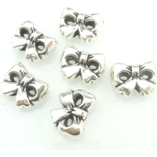 10pcs Vintage Metal Bowknot 11*9*4mm Charms Connector DIY Fashion Pendant for Jewelry Making Earrings Bracelet 16831