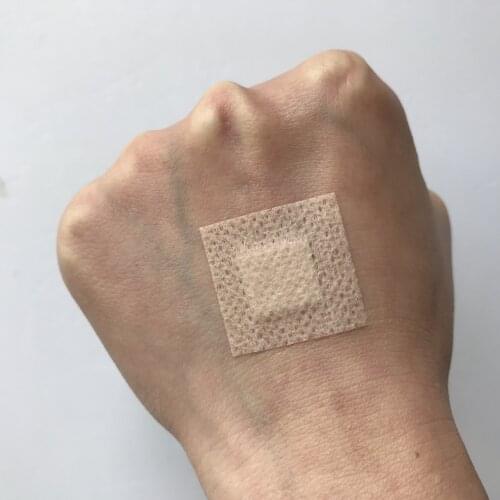 25pcs=5 sheets 2.5*2.5cm Wound Adhesive Plaster Breathable Skin Patch Home Travel Outdoor Camp First Aid Kits