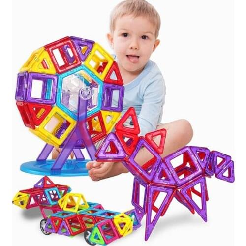 45 Pcs Mini Size Magnetic Designer Construction Set Model & Building Toy Magnets Magnetic Blocks Educational Toys For Children