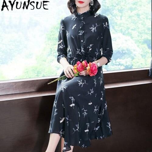 Летние платья-рубашки AYUNSUE China At AliExpress