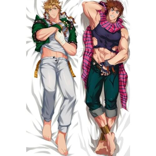 Anime JoJos Bizarre Adventure Joseph Joestar Jonathan Joestar Cosplay Dakimakura Pillow Case Hugging Body Gift