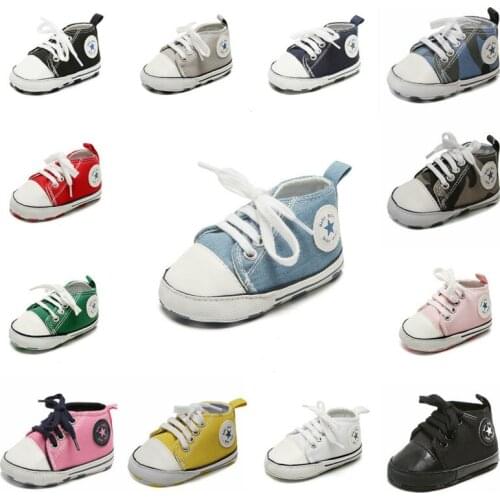 Baby Shoes Printed Casual Sneaker 2020 Anti-Slip Footwear Newborn Infant First Walkers Toddler Flat With Canvas Crib Shoes