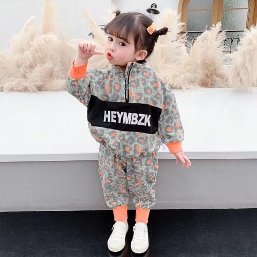 Children Clothes 2021 Autumn Spring girls letter Jacket+Pant Outfit Kids Clothes Sport Suit For toddler girls Clothing Set
