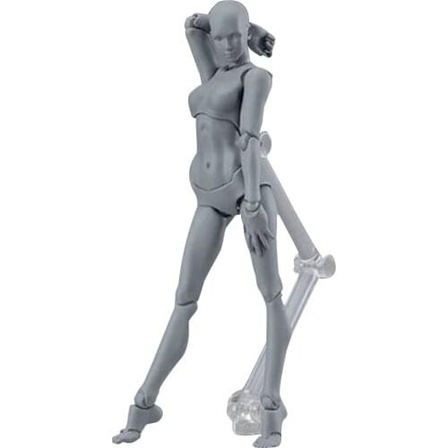 Figuras de acción de juguete de 13cm para hombre y mujer, figura articulada móvil de PVC, modelo de maniquí, boceto de arte