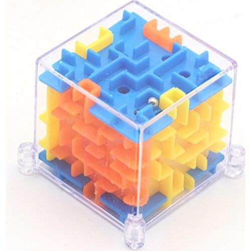 Labyrinth Ball Toy Magical Maze Ball Puzzle Game Children Gift Six-sided Brain Developing Educational Toy 3D Maze Magic Cube Toy