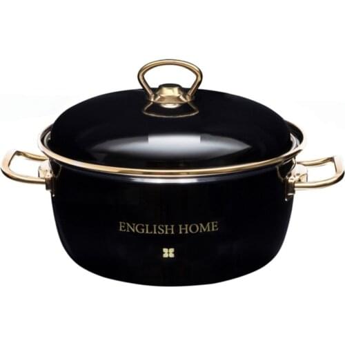 Dena Enamel Wire Fry pot 22 Cm Black pots