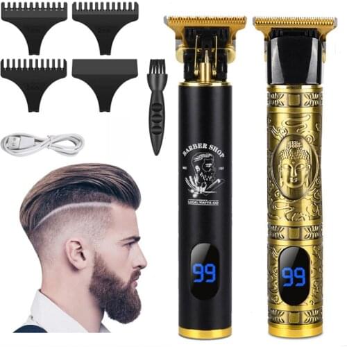 Mens Trimmer Barber Hair Clipper Hair Cutting Machine Beard Trimmer Shaving Machine Wireless Electric Razor Men Shaver