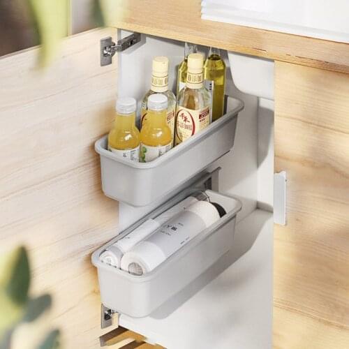 Wall-mounted Drawer Storage Rack Shelf For Kitchen Organizer And Container Bathroom Accessories Cabinet Organizer Storage Basket