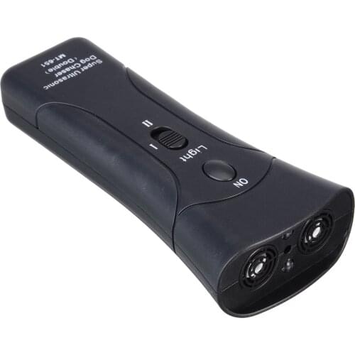 New Ultrasonic Pet Dog Anti Barking Trainer Pet Products with High Power LED Flashlight Gentle Chaser Pet gentle Style