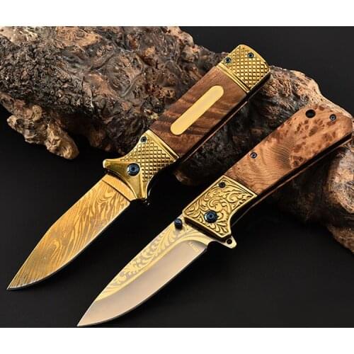 8.6'' Knives 58HRC Karambit Tactical Folding Blade Knife Pocket Compact Tactical Outdoor Camping Hunting Survival Rescue Knife