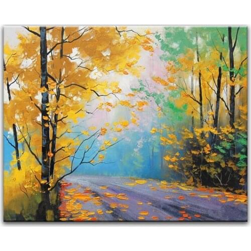 Hand painted oil painting Home decoration painting high quality landscape art painting pictures WX15042203