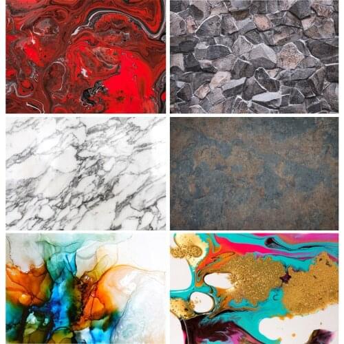SHENGYONGBAO Art Fabric Photography Backdrops Props Colorful Marble Pattern Texture Photo Studio Background 20908DLN-01
