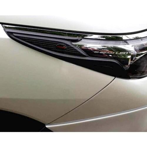 Decoration For Toyota Fortuner Headlight Cover Lamp Hoods Head light Car For 2016 2017 2018 Fortuner Body Parts Auto Accessories