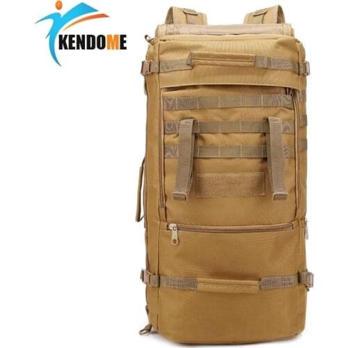 Outdoor 60L Military Tactical Bag Hunting Camping Laptop Molle Backpack Oxford Nylon Waterproof Military Backpack Sports Bag