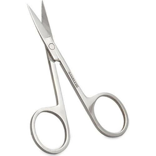 Eyebrow Scissor Eyebrow Trimmer Eyebrow Eyelashes Nose Hair Scissor Stainless Steel Manicure Scissors Cutter Nail Makeup