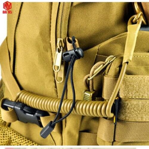 1PCS Outdoor Equipment High-Quality Elastic Anti-Lost Tactical EDC Stretch Rope Anti-Theft Key Hanger
